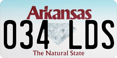 AR license plate 034LDS