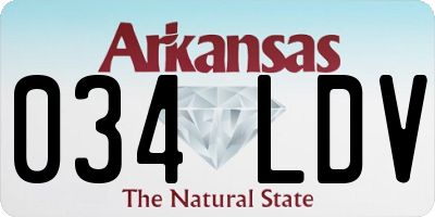 AR license plate 034LDV