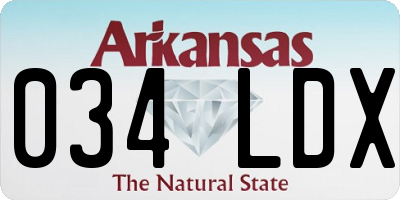 AR license plate 034LDX