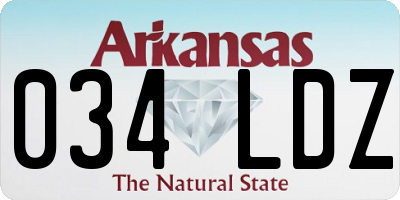 AR license plate 034LDZ