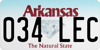 AR license plate 034LEC