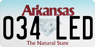 AR license plate 034LED