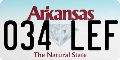 AR license plate 034LEF