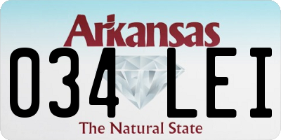 AR license plate 034LEI