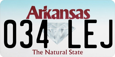 AR license plate 034LEJ