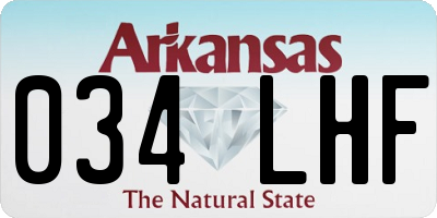 AR license plate 034LHF