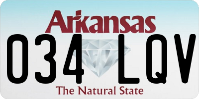 AR license plate 034LQV