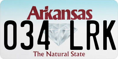 AR license plate 034LRK