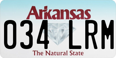 AR license plate 034LRM