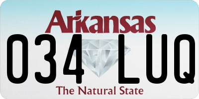 AR license plate 034LUQ
