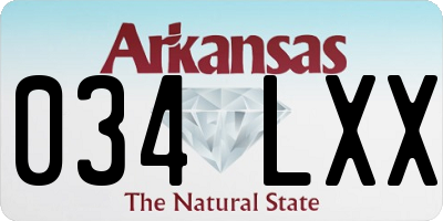 AR license plate 034LXX