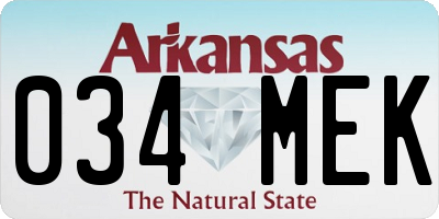 AR license plate 034MEK