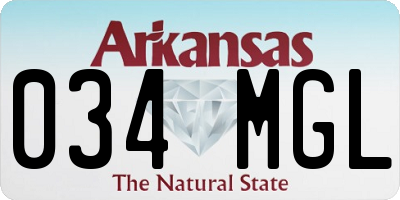 AR license plate 034MGL