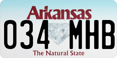 AR license plate 034MHB