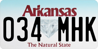 AR license plate 034MHK