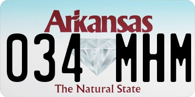 AR license plate 034MHM