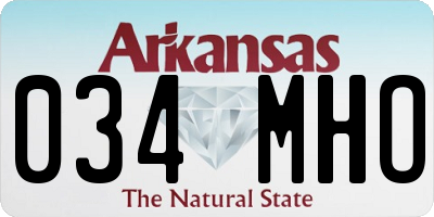 AR license plate 034MHO