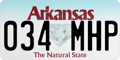AR license plate 034MHP