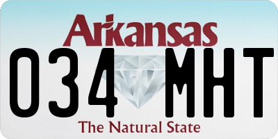 AR license plate 034MHT