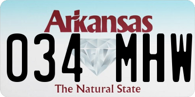 AR license plate 034MHW