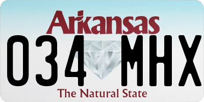 AR license plate 034MHX