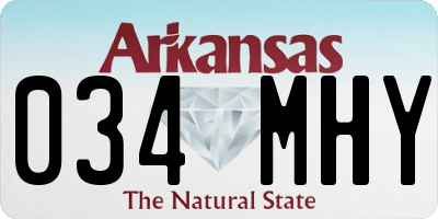 AR license plate 034MHY
