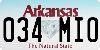 AR license plate 034MIO