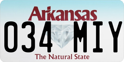 AR license plate 034MIY