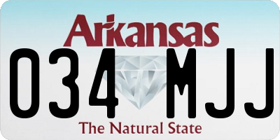 AR license plate 034MJJ