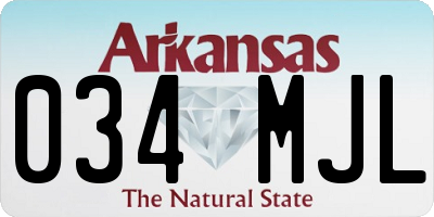 AR license plate 034MJL