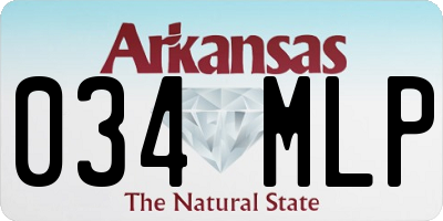 AR license plate 034MLP