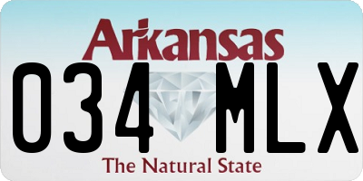 AR license plate 034MLX