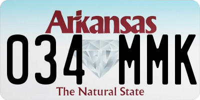 AR license plate 034MMK