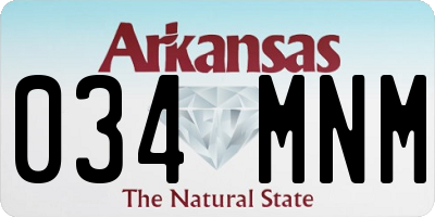AR license plate 034MNM