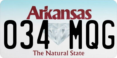 AR license plate 034MQG