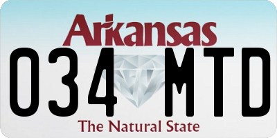 AR license plate 034MTD