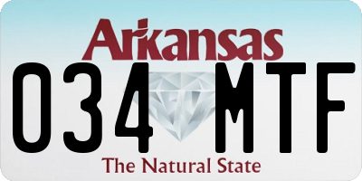 AR license plate 034MTF