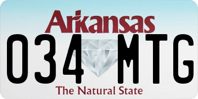 AR license plate 034MTG