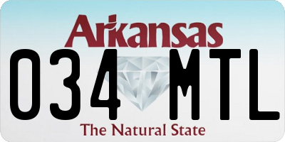 AR license plate 034MTL