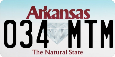 AR license plate 034MTM