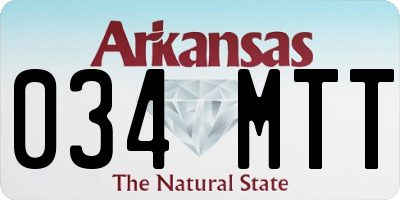 AR license plate 034MTT
