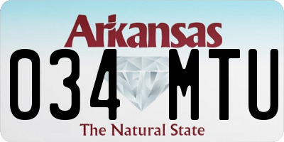 AR license plate 034MTU
