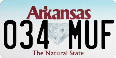AR license plate 034MUF