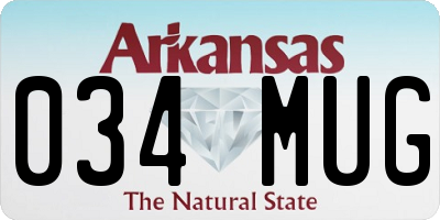 AR license plate 034MUG