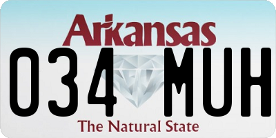 AR license plate 034MUH