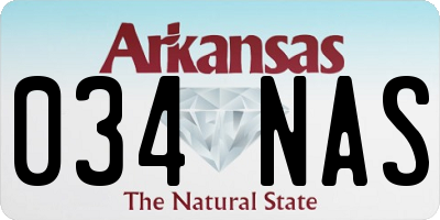 AR license plate 034NAS