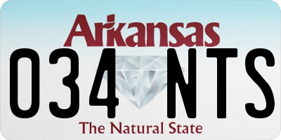 AR license plate 034NTS