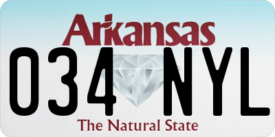 AR license plate 034NYL