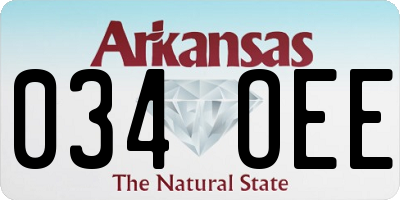 AR license plate 034OEE