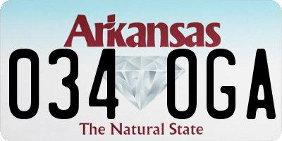 AR license plate 034OGA